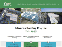 Tablet Screenshot of edwardsroofing.com